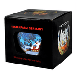 Leuchtglas Winternight in Canada, H90 x Ø110 mm, KERZENFARM HAHN
