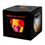 Leuchtglas Modern Hearts, H90 x Ø110 mm, KERZENFARM HAHN
