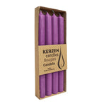 RUSTIC-Stabkerzen Erika, WENZEL, 250/22 mm, Brenndauer ca. 10h, plastikfrei, 4 Stück