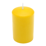 CLASSIC Stumpenkerze Zitrone, 80/60 mm, WENZEL, Brenndauer 27h, selbstverlöschend