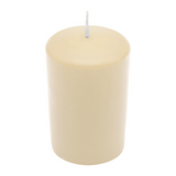 WENZEL CLASSIC Stumpenkerze Creme (100/70 mm) aus Paraffin mit 44 Stunden Brenndauer