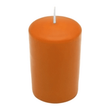 WENZEL CLASSIC Stumpenkerze Safran (100/70 mm) aus Paraffin mit 44 Stunden Brenndauer