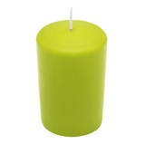 WENZEL CLASSIC Stumpenkerze Limone (100/70 mm) aus Paraffin mit 44 Stunden Brenndauer