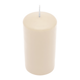 WENZEL CLASSIC Stumpenkerze Creme (130/70 mm) aus Paraffin mit 61 Stunden Brenndauer
