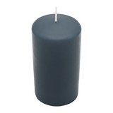 WENZEL CLASSIC Stumpenkerze Anthrazit (130/70 mm) aus Paraffin mit 61 Stunden Brenndauer