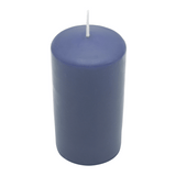WENZEL CLASSIC Stumpenkerze Polarblau (130/70 mm) aus Paraffin mit 61 Stunden Brenndauer