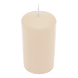 WENZEL CLASSIC Stumpenkerze Creme (120/80 mm) aus Paraffin mit 69 Stunden Brenndauer
