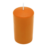 WENZEL CLASSIC Stumpenkerze Safran (120/80 mm) aus Paraffin mit 69 Stunden Brenndauer