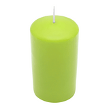 WENZEL CLASSIC Stumpenkerze Limone (120/80 mm) aus Paraffin mit 69 Stunden Brenndauer