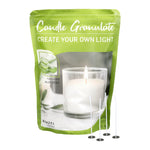 Kerzengranulat mit Duft zum Selbergießen, Aloe Vera, WENZEL, inkl. 4 Dochten & Dochthaltern, 400 g