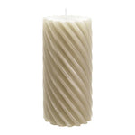 Stumpenkerze aus Paraffin, gedreht, Sahara, 140/70 mm, WENZEL, Brenndauer ca. 69h