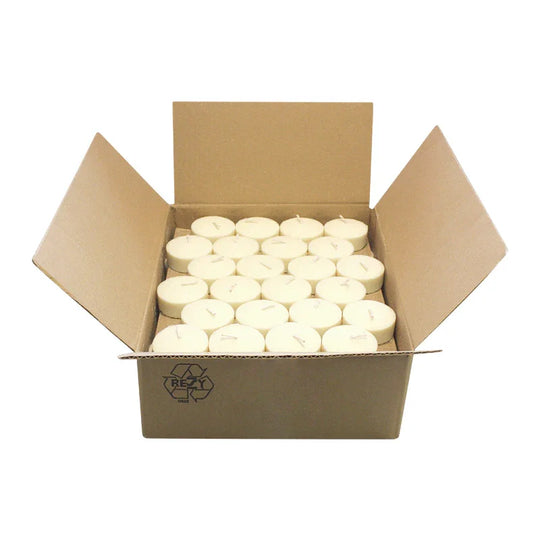 100% ÖKO-Maxi-Teelichter aus regionaler Bio-Masse, BIOKEMA, Ø58 mm, Brenndauer ca. 12h, ohne Aluminiumhülle, 75 Stück pro Verpackung