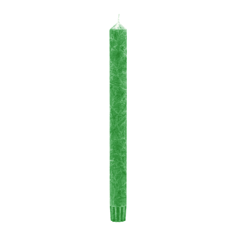 Stearin Stabkerzen Grün, 250/22 mm, KERZENFARM HAHN, 10h, 4 St. –