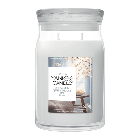 Duftkerze im Glas A Calm and Quiet Place, 567 g, YANKEE CANDLE, Brenndauer bis 80h