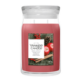 Duftkerze im Glas Red Apple Wreath, 567 g, YANKEE CANDLE, Brenndauer bis 80h