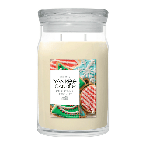 Duftkerze im Glas Christmas Cookie, 567 g, YANKEE CANDLE, Brenndauer bis 80h