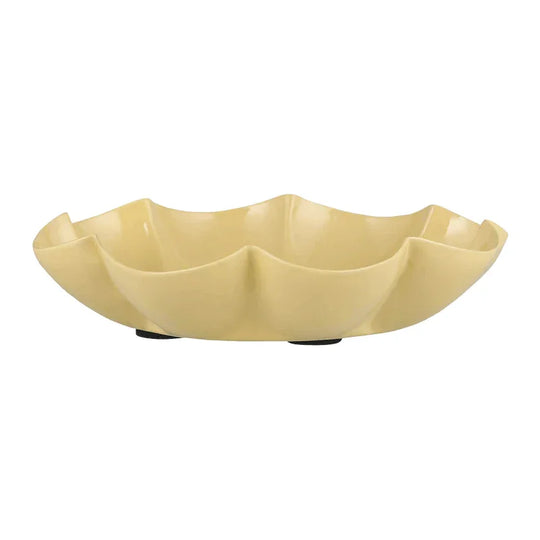 Kerzenhalter für Stumpenkerzen bis zu Ø70 mm, Blume Wheat Straw, Metall, H27/Ø135 mm, Ib Laursen