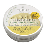 Fester Conditioner – vegan, THOMA Naturseifen-Manufaktur, 2 in 1 Pflege, 55 g, Aludose, Haarpflege