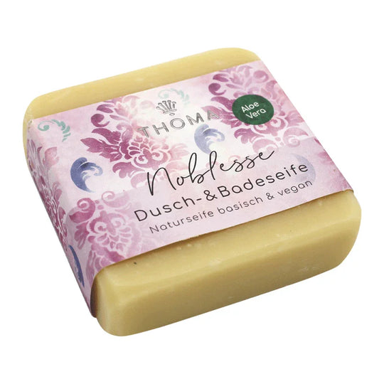 Feine Sheabutterseife, Noblesse, THOMA Naturseifen-Manufaktur, Dusch- & Badeseife, vegan, 100 g, Körperpflege