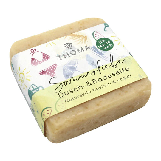 Mandelmilchseife, Sommerliebe, THOMA Naturseifen-Manufaktur, vegan, 100 g, Körperpflege