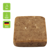 Kaffeeseife mit Kakaobutter – vegan, THOMA Naturseifen-Manufaktur, mit wertvoller Bio-Sheabutter, 100 g, Körperpflege