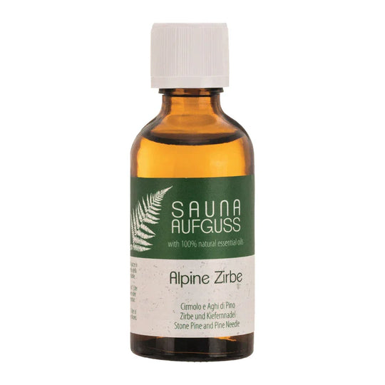 Sauna Aufguss Öl - Alpine Zirbe, My Senso, 100% natürliche ätherische Öle, 50 ml, Saunaduft