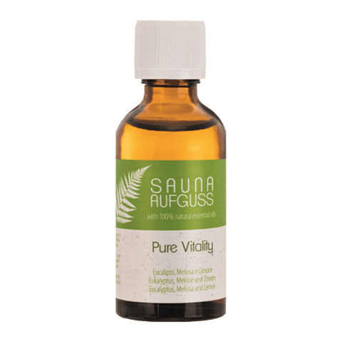 Sauna Aufguss Öl - Pure Vitality, My Senso, 100% natürliche ätherische Öle, 50 ml, Saunaduft