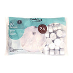 Teelichter in Aluminiumhülle, weiß, BOLSIUS, 23/39 mm, Brenndauer ca. 8h, Beutel mit 90 Stück