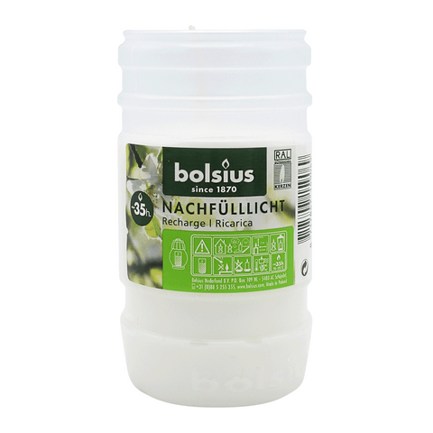 BOLSIUS-Nachfüller Nr. 2 für Grablaternen, Brenndauer ca. 35h, 110/57 mm, 20 Stück pro Verpackung