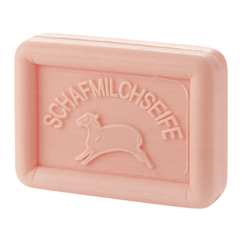 Ovis Schafmilchseife Rose, 100% Bio, für die tägliche Dusche, eckig, 100 g