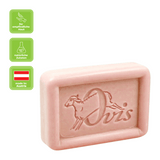 Ovis Schafmilchseife Rose, 100% Bio, für die tägliche Dusche, eckig, 100 g