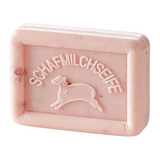 Ovis Schafmilchseife Rose-Lavendel, 100% Bio, für die tägliche Dusche, eckig, 100 g