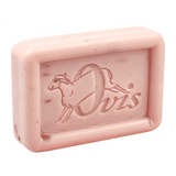 Ovis Schafmilchseife Rose-Lavendel, 100% Bio, für die tägliche Dusche, eckig, 100 g