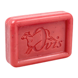 Ovis Schafmilchseife Granatapfel, 100% Bio, für die tägliche Dusche, eckig, 100 g, verpackt
