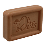 Ovis Schafmilchseife Sandelholz, 100% Bio, für die tägliche Dusche, eckig, 100 g, verpackt