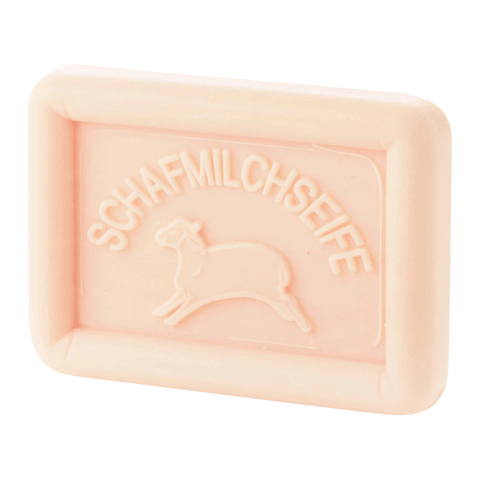 Ovis Schafmilchseife Rose, palmölfrei, 100% Bio, für die tägliche Dusche, eckig, 75 g