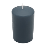 WENZEL CLASSIC Stumpenkerze Anthrazit (100/70 mm) aus Paraffin mit 44 Stunden Brenndauer