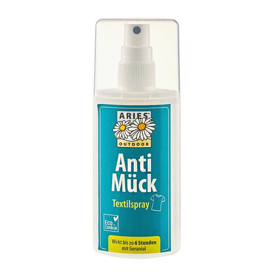 Anti Mück Textilspray, ARIES Umweltprodukte, 100% natürlich, wirkt bis zu 6h, 100 ml, Mückenschutz, Outdoor