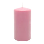 Stumpenkerze aus Paraffin, Antikrosa, WENZEL, 130/70 mm, Brenndauer ca. 47h, selbstverlöschend