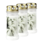 BOLSIUS-Motivkerze "Beten", 67/173 mm, Brenndauer ca. 60h, Lieferumfang 3 Stück