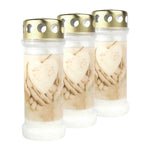 BOLSIUS-Motivkerze "Hände", 67/173 mm, Brenndauer ca. 60h, Lieferumfang 3 Stück