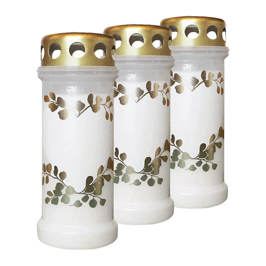 BOLSIUS-Motivkerze "Herz", zum Beschriften, 67/173 mm, Brenndauer ca. 70h, Lieferumfang 3 Stück