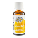 Bio-Citronellaöl, ARIES Umweltprodukte, 100% naturreines ätherisches Öl, 30 ml, Wohlbefinden, Duftöl