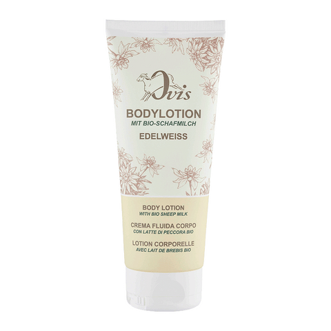 Bodylotion mit Bio-Schafmilch & Edelweiß, Ovis Schafmilchseife, 100% natürlich, 200 ml