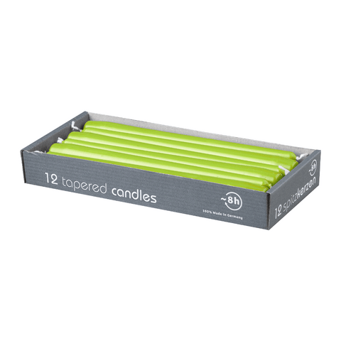 CLASSIC Spitzkerzen Limone, 250/23 mm, WENZEL, 8h, 12 St.