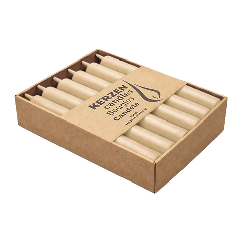 CLASSIC Stabkerzen Creme, 250/22 mm, WENZEL, 10h, 12 St.