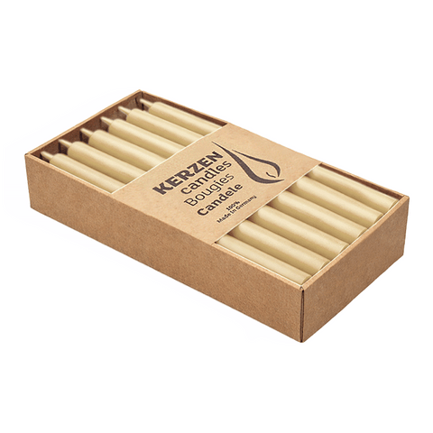 CLASSIC Stabkerzen Creme, 300/12 mm, WENZEL, 4h, 12 St.