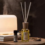 Diffuser Premium 100 ml N°27 Orange, My Senso, 100% natürlich, Raumduft, inkl. 5 Faserstäbchen, Duftstäbchen - luterna.de