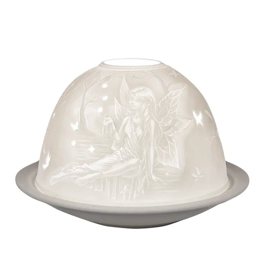 Dome-Light Elfe, Porzellan-Windlicht, KERZENFARM HAHN
