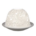 Dome-Light Frühlingsboten, Porzellan-Windlicht, KERZENFARM HAHN